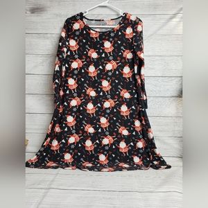 North Pole Trading Co. Black Santa Claus Dress Women's Medium‎